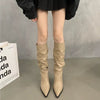 New High-rise Retro Niche-design Over-the-knee Boots