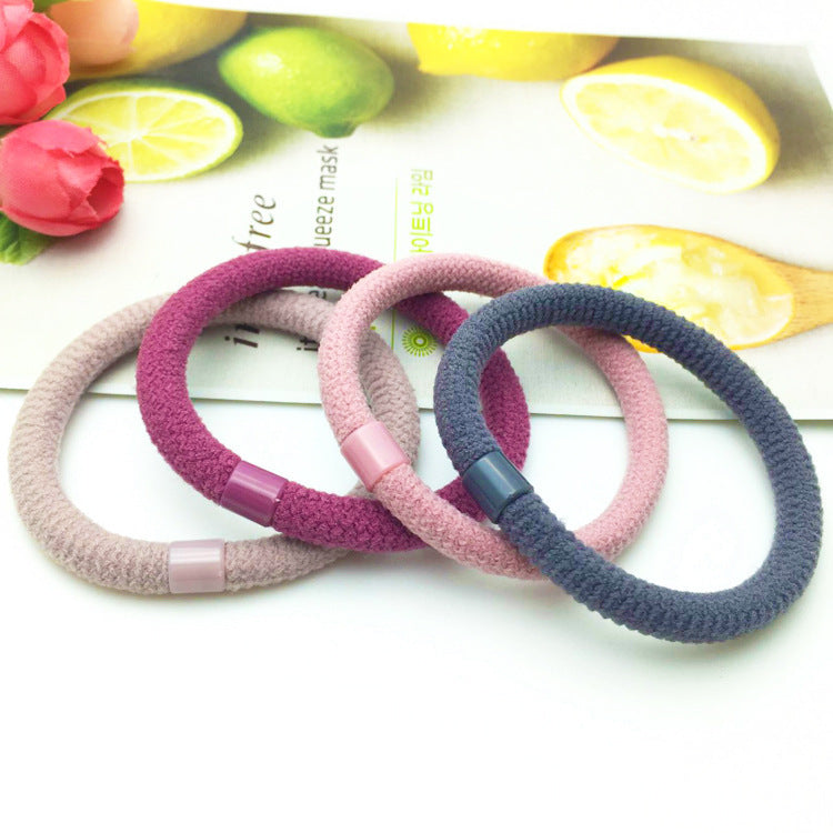 Simple Women's Solid Color Rubber Band Head Rope