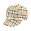 British Retro Plaid Octagonal Hat Women's Spring And Summer