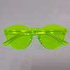European And American Trendy One-piece Candy-colored Sunglasses