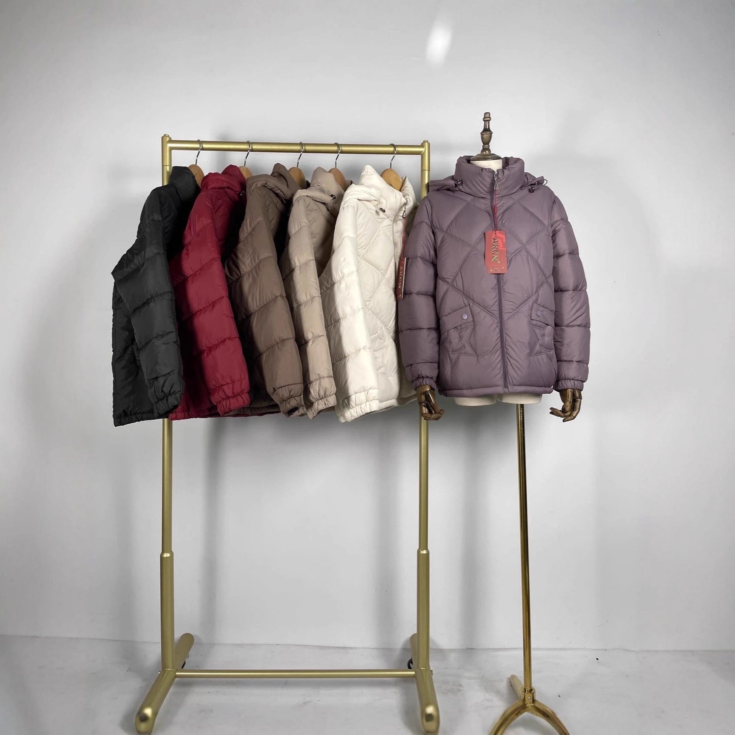 Women's Stand Collar Loose Autumn And Winter Warm Coat