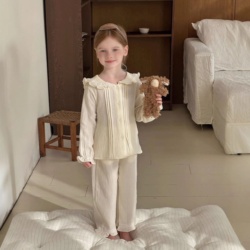 Girls' Home Wear Long Sleeve Two-piece Set