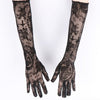 Sexy Lace Long Gloves Dark Skull Halloween Costume Accessories