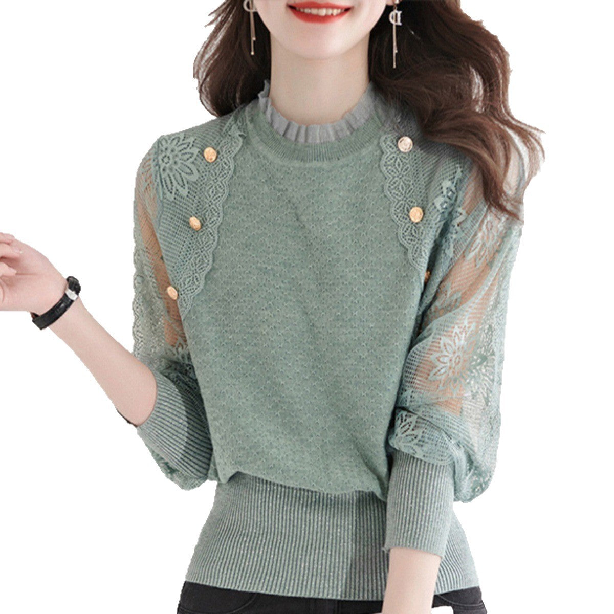 Hollow Out Sweater Short Design Sense Niche Top