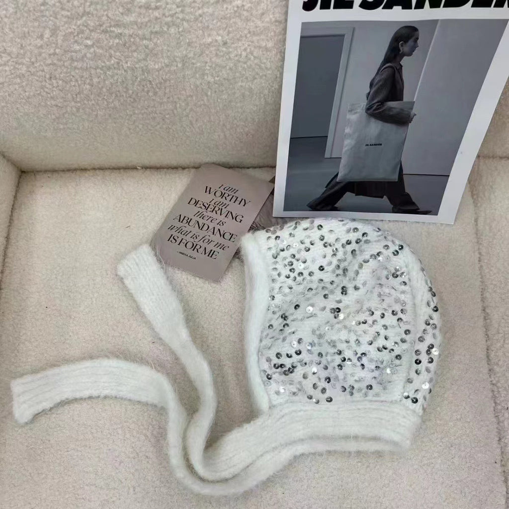 South Korea Designer Model Sequin Bag Cap Women