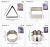 Stainless Steel Cookie Cut Fruit  Cake Baking Mould