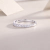 Birth Sun - A Wedding Ring Set With Top-quality Moissanite S925 In Silver And Platinum-plated. The Ring Can Be Tested With A Diamond Pen