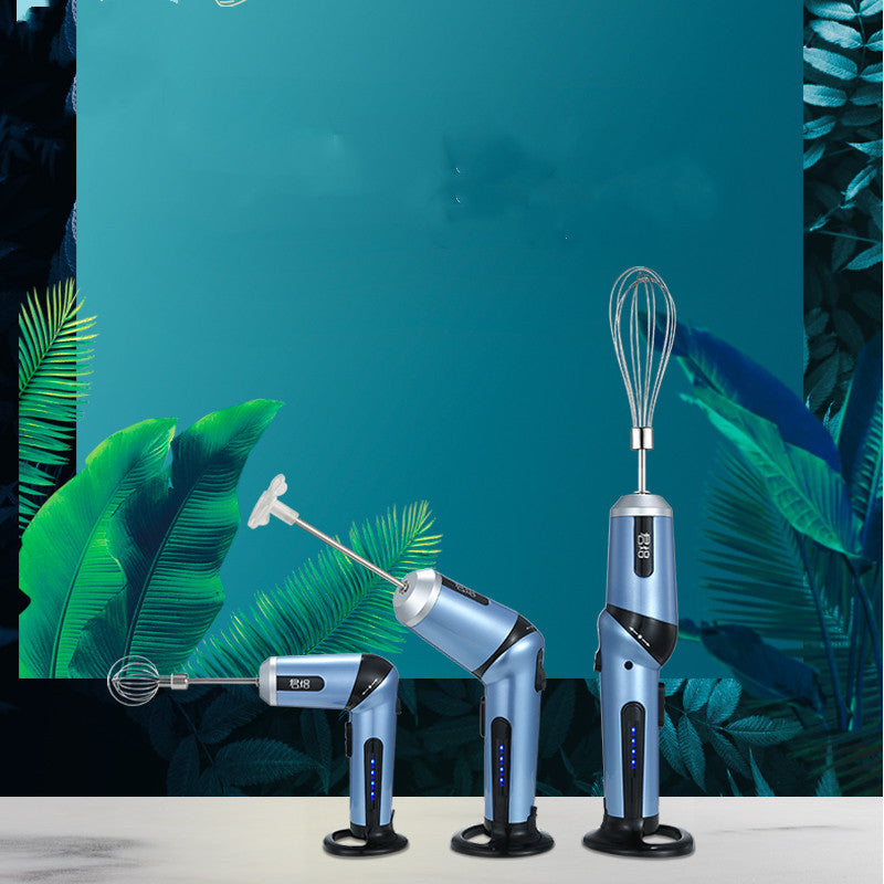 مضرب بيض لاسلكي محمول يعمل ببطارية ليثيوم