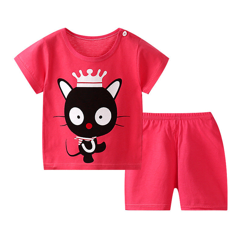 Short sleeved shorts suit