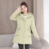Hooded Down Coat Mid-length Thickened