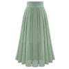 Solid Color High Waist Skirt For Women