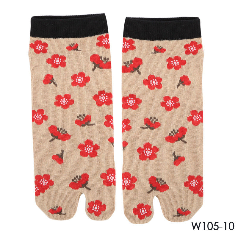 Two-finger Socks Cotton Comfortable Ladies