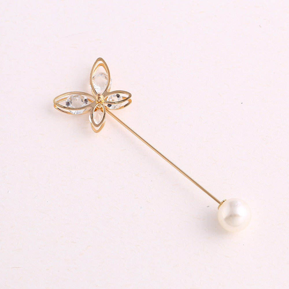 Cross-border Pearl Waist Of Trousers Pin Fixed Clothes Skirt Brooch Belt Buckle