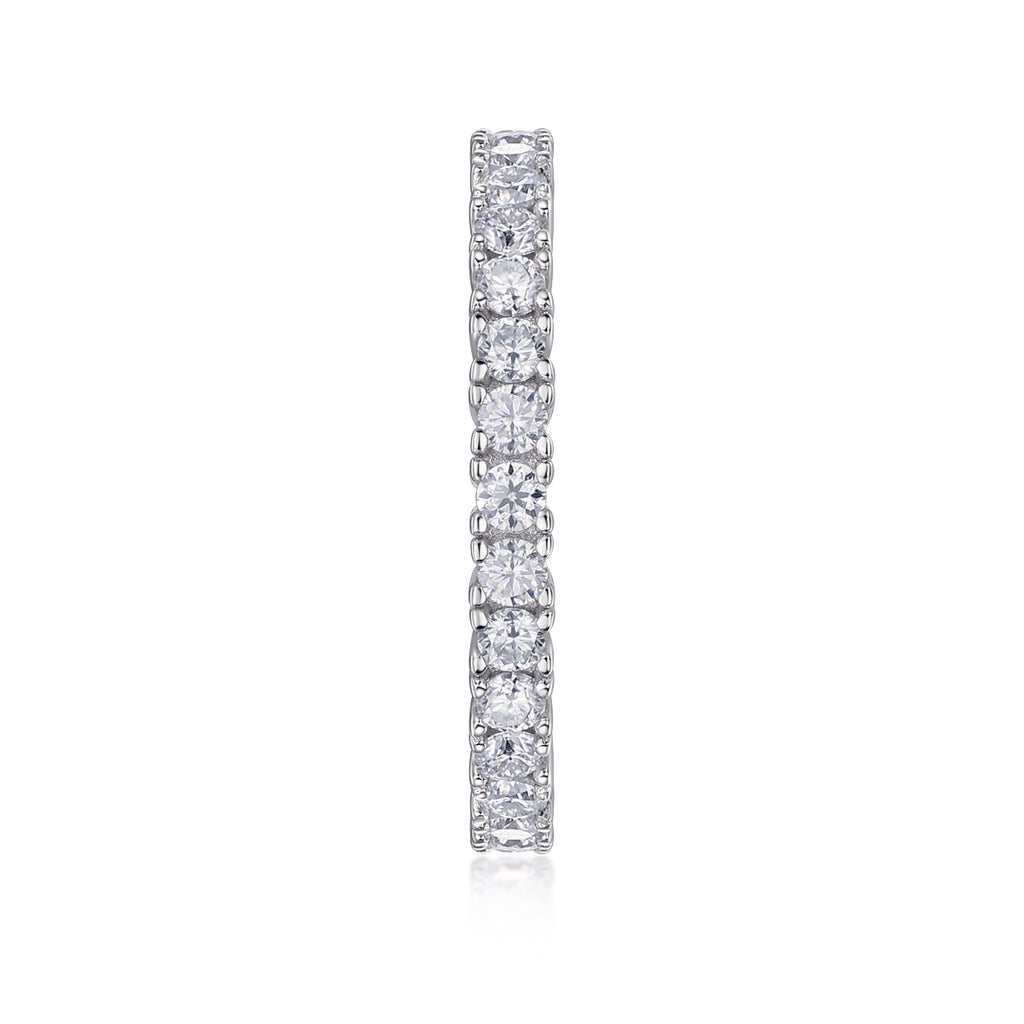 Ice Ballet - A Wedding Ring Set With Top-quality Moissanite S925 Silver And Platinum-plated Diamond. The Ring Can Be Inspected With A Diamond Pen