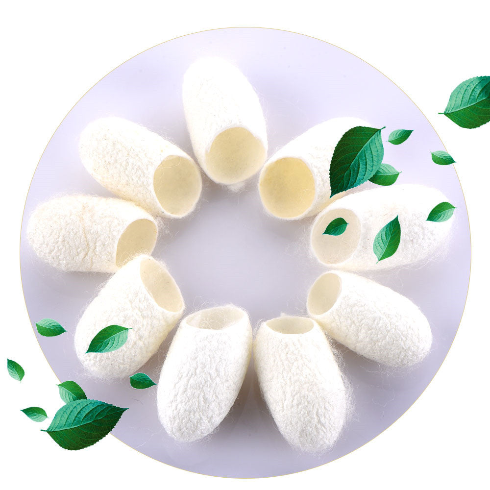 20pcs / Organic Organic Silk Cocoon Cleansing Ball Cleansing