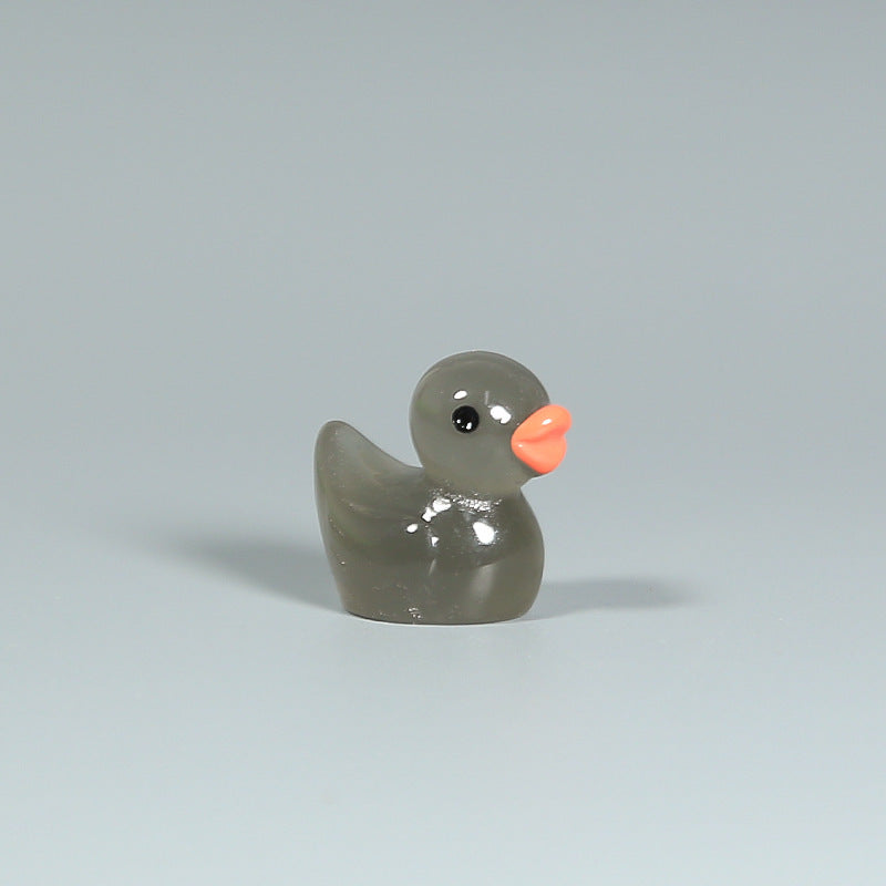 Resin Shrink Mini Little Duck Pendant