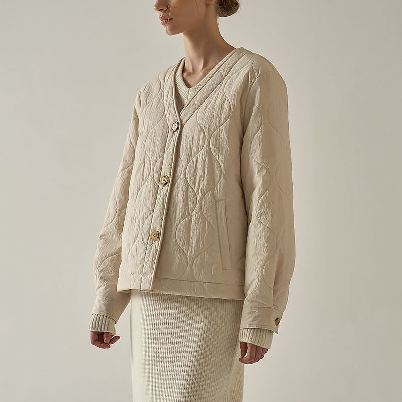 Women's Short Thickened Lightweight Cotton Jacket