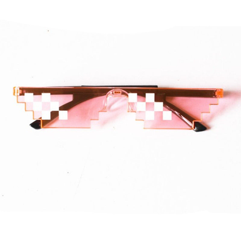 Mosaic Pixel Sunglasses Anime Peripheral Spoof Costume