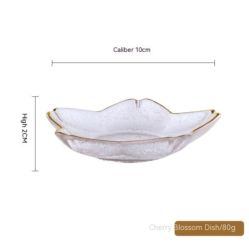 Phnom Penh Fruit Plate Creative Set Glass Plate Household