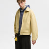 Retro Deconstructed Wool Jacket Men's Lapel Loose Zip-up Coat