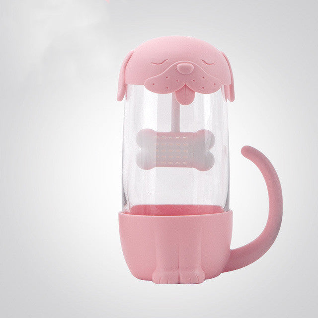 Cute Office Cat Tea Separate Water Cup