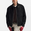 New Short Jacket Men's Couple Suede Coat
