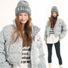 Women's American-style Floral Printed Cotton-padded Coat