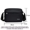 Men's Business Oxford Cloth Horizontal Multi-layer Messenger Bag