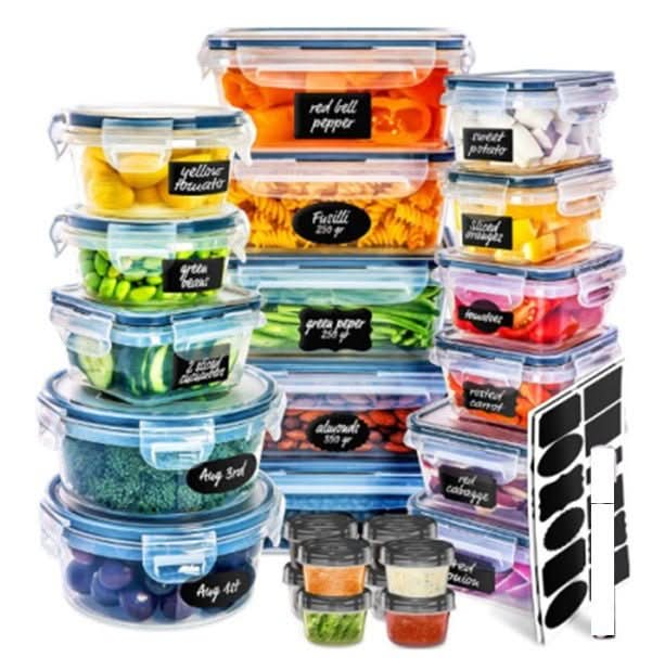 24 - piece Lunch Box Transparent Sealed Refrigerator Food Storage Snack Nuts Moisture - proof - Eshtree