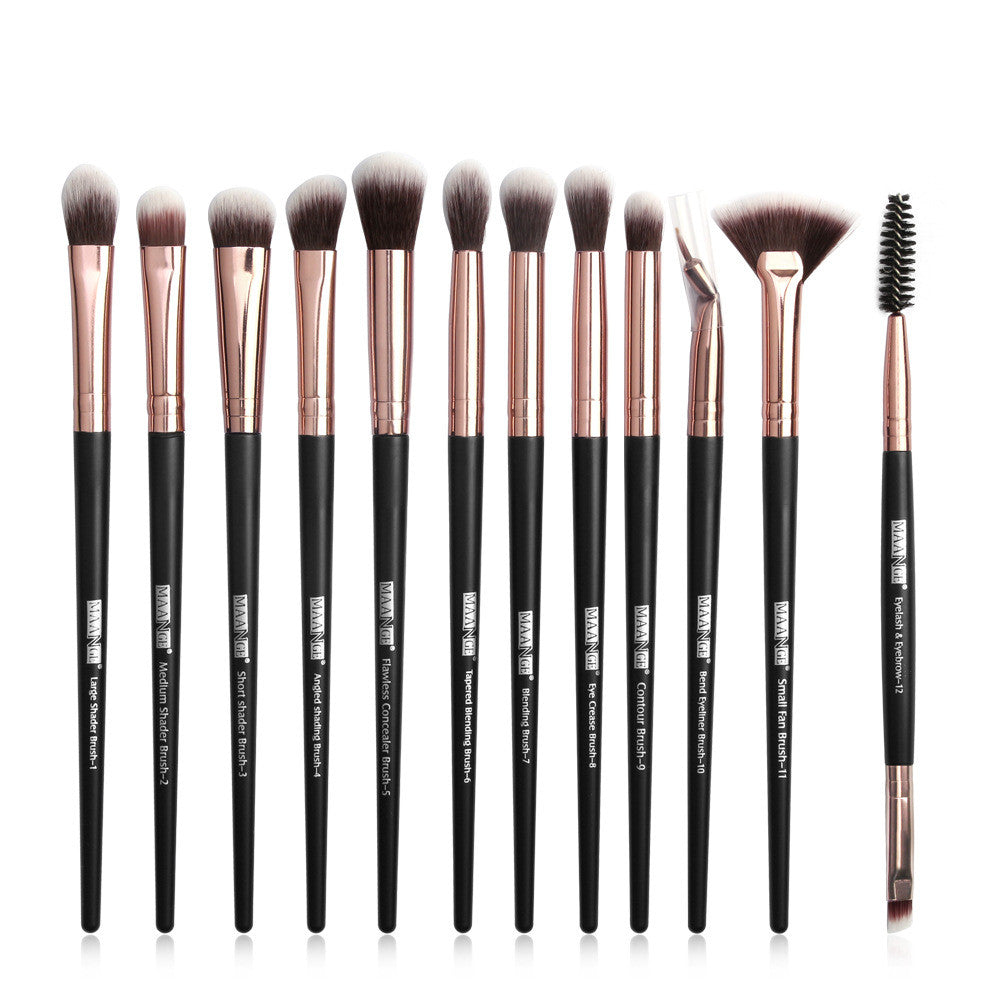 MAANGE 12 makeup brushes