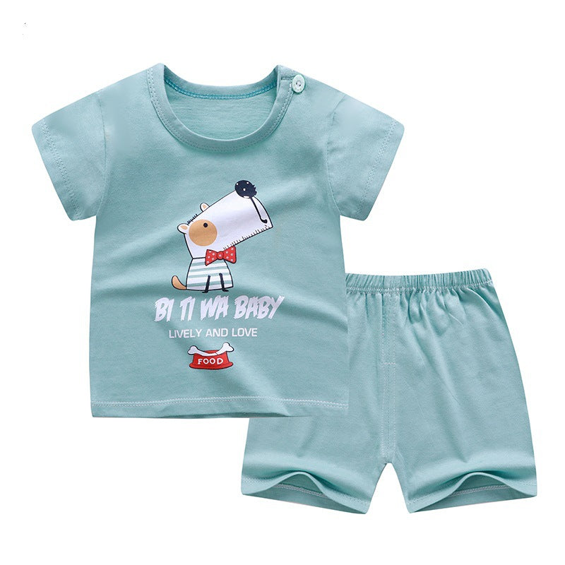 Children's short sleeve suit