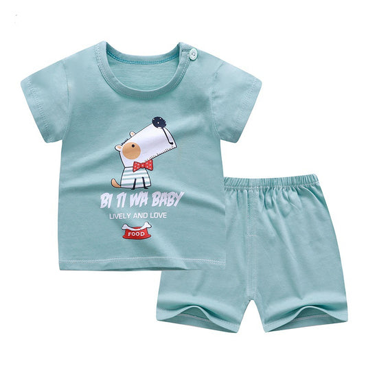Children's short sleeve suit