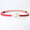 Punch-free Matte Buckle Adjustment Belt Women