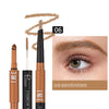 Three-in-one Double-headed Triangle Waterproof Eyebrow Pencil