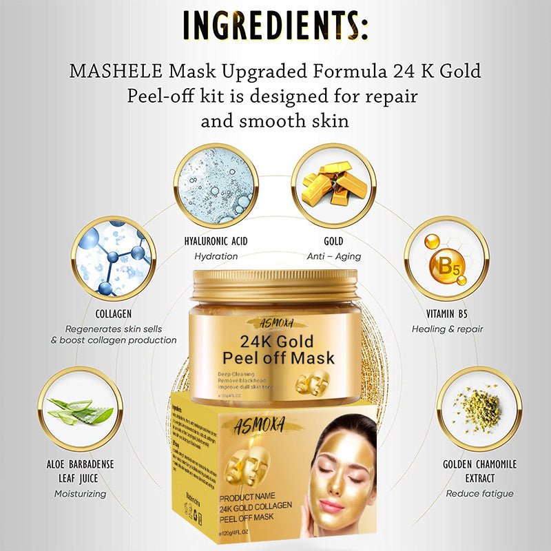 24K Gold Tearing Mask Blackhead Suction - Eshtree