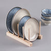 Tableware display wooden tea cake rack