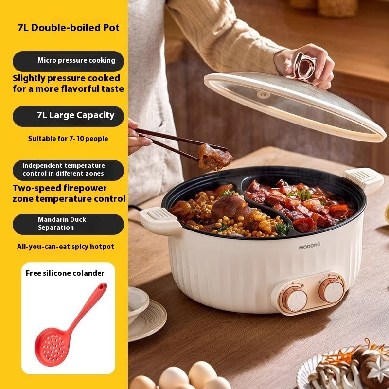 6 L 8L Large Capacity Mandarin Duck Electric Chafing Dish Household Multi-functional Integrated Dormitory Students