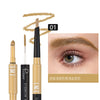 Three-in-one Double-headed Triangle Waterproof Eyebrow Pencil