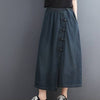 Artistic Retro Denim Skirt For Women