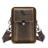 Men's Leather Belt Multi-functional Shoulder Messenger Bag