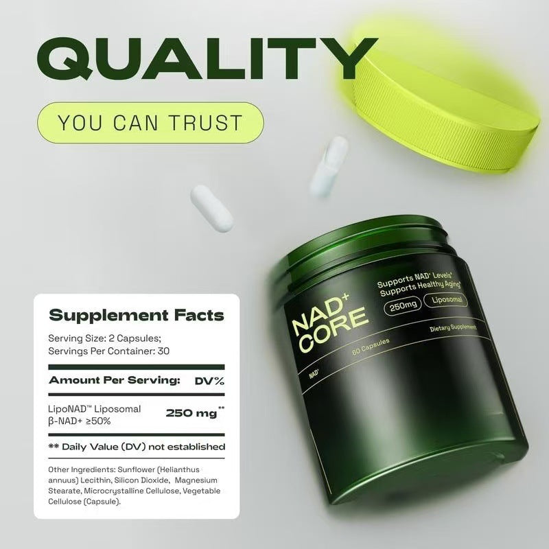 كبسولات كاتا-كور نيكوتيناميد، مكمل غذائي NAD، 60 قرصًا