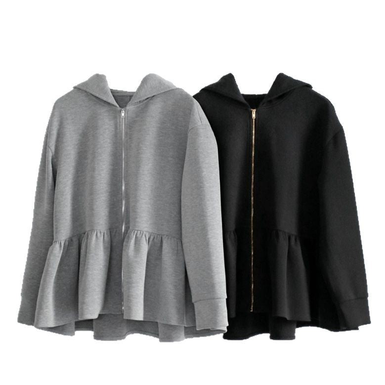 New Japanese And Korean Style Women's Hooded Sweatshirt Jacket
