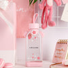 Flat Bottle Silicone Jacket Glass Glass Flower Cute Girl Heart Glass