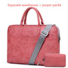 Faux Leather Laptop Bag For Women