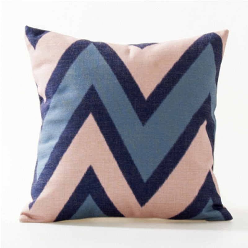 Simple geometric abstract pillowcase
