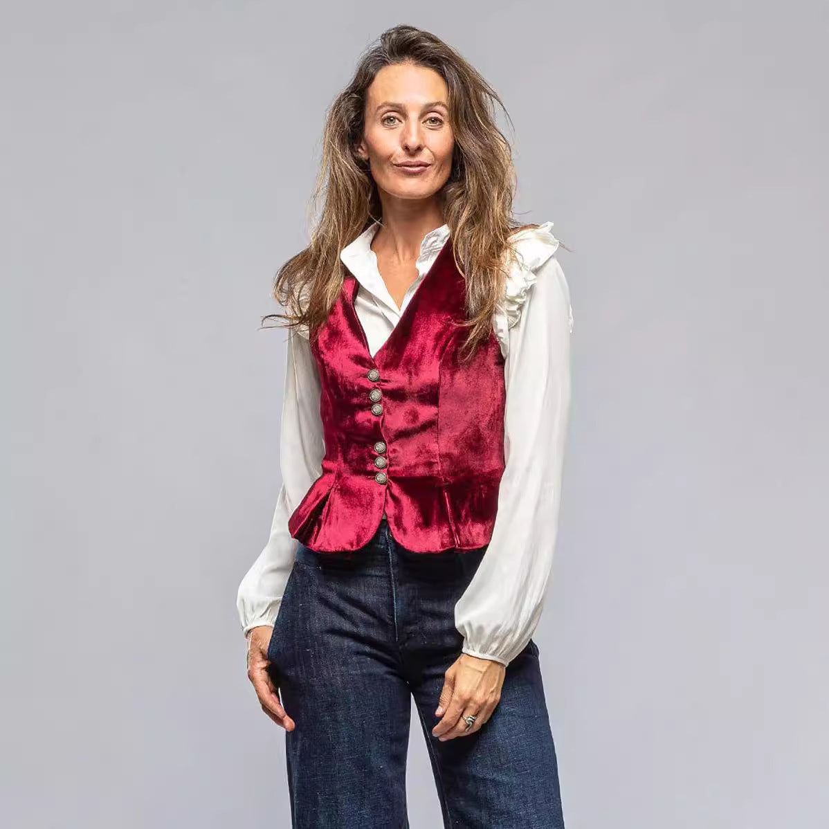 Short Outer Wear Waistcoat Vest Top