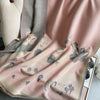 Autumn And Winter Cashmere-like Warm Jacquard Flower Decorative Air Conditioning Shawl