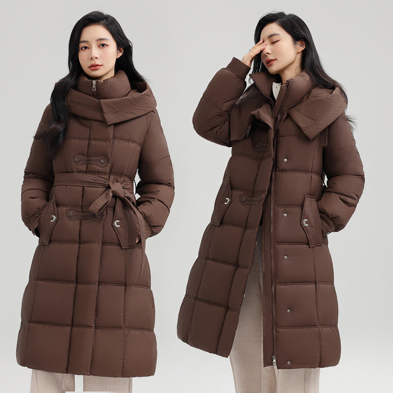 Mid-length Fashionable Elegant Slim-fit Women's Coat