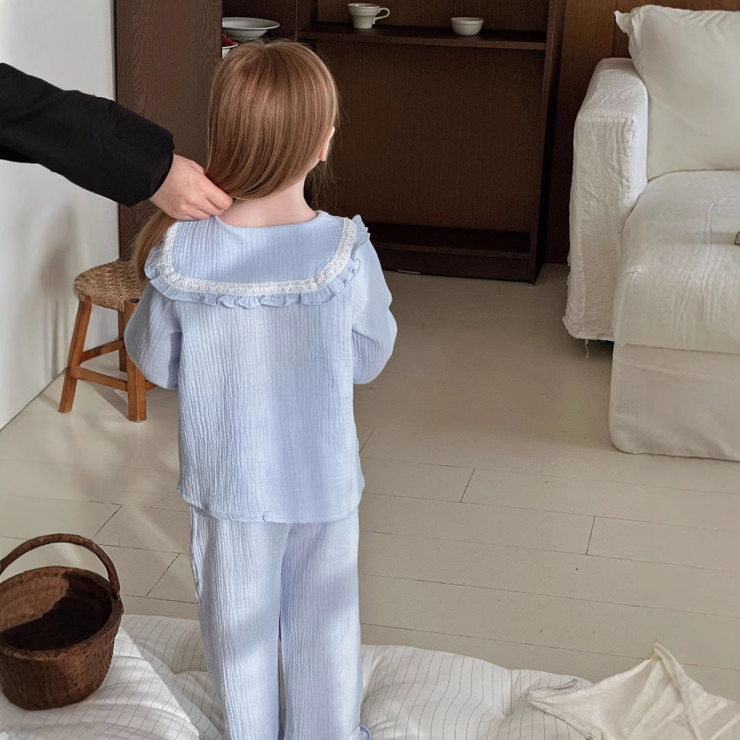 Girls' Home Wear Long Sleeve Two-piece Set