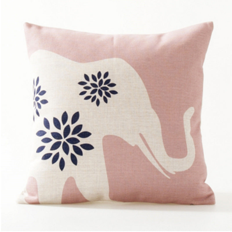 Simple geometric abstract pillowcase